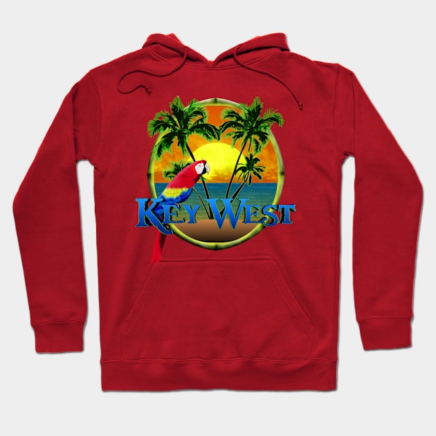 Key West Florida Sunset Hoodie by macdonaldcreativestudios